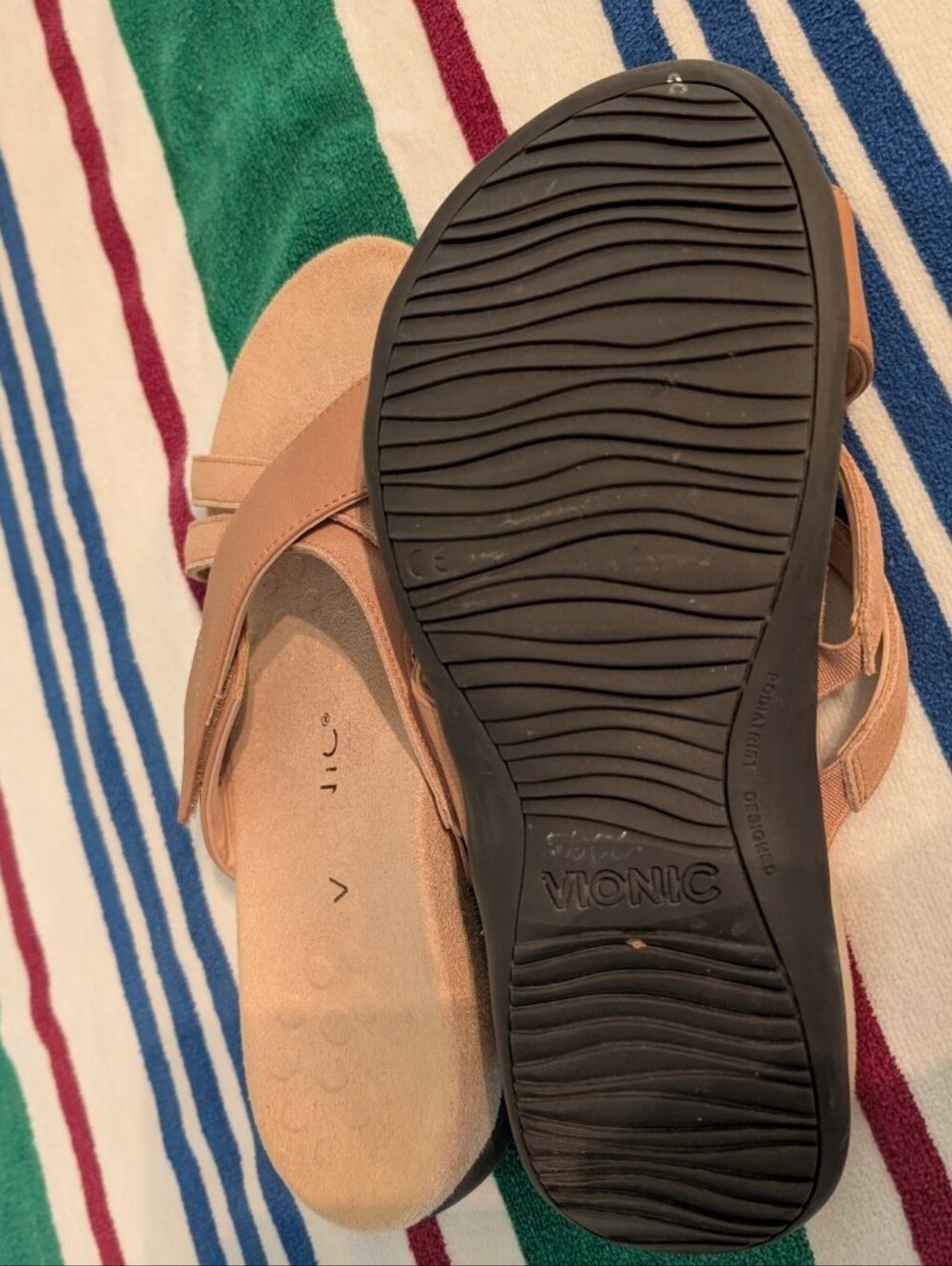 Vionic Women's Blush Cross-Strap Slide Sandals - Picture 5 of 6